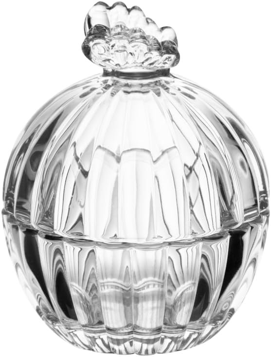 WOLFF - BOMBONIERE POTICHE DE CRISTAL BUTTERFLY 80X8X9,5