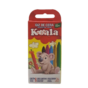 GIZ DE CERA KOALA COM 6 CORES 24G
