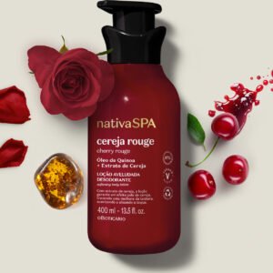 NATIVA SPA HIDRATANTE CORPORAL OBOTICÁRIO CEREJA ROUGE 400ML
