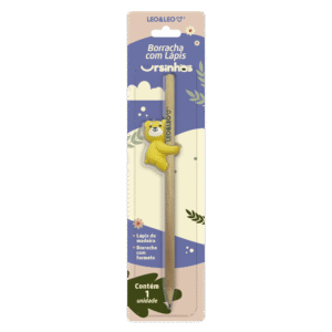 BORRACHA COM LAPIS URSINHOS LEO&LEO