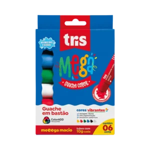 GUACHE EM BASTÃO CORES VIBRANTES TRIS