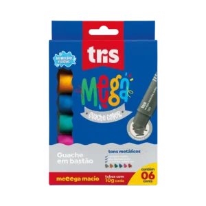 GUACHE EM BASTÃO TONS METALICOS TRIS